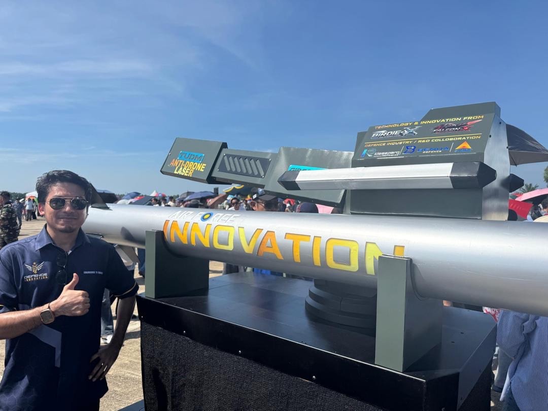 Benua Defence showcasing TUDM Anti-Drone Laser system at Air Force Innovation exhibition